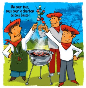 Barbecue AFFICHE CHARBON MAGASIN